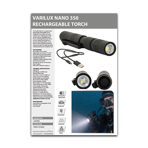 Varilux Nano 350 Torch Datasheet